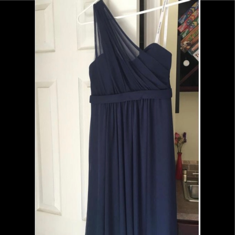 Blue David’s bridal dress